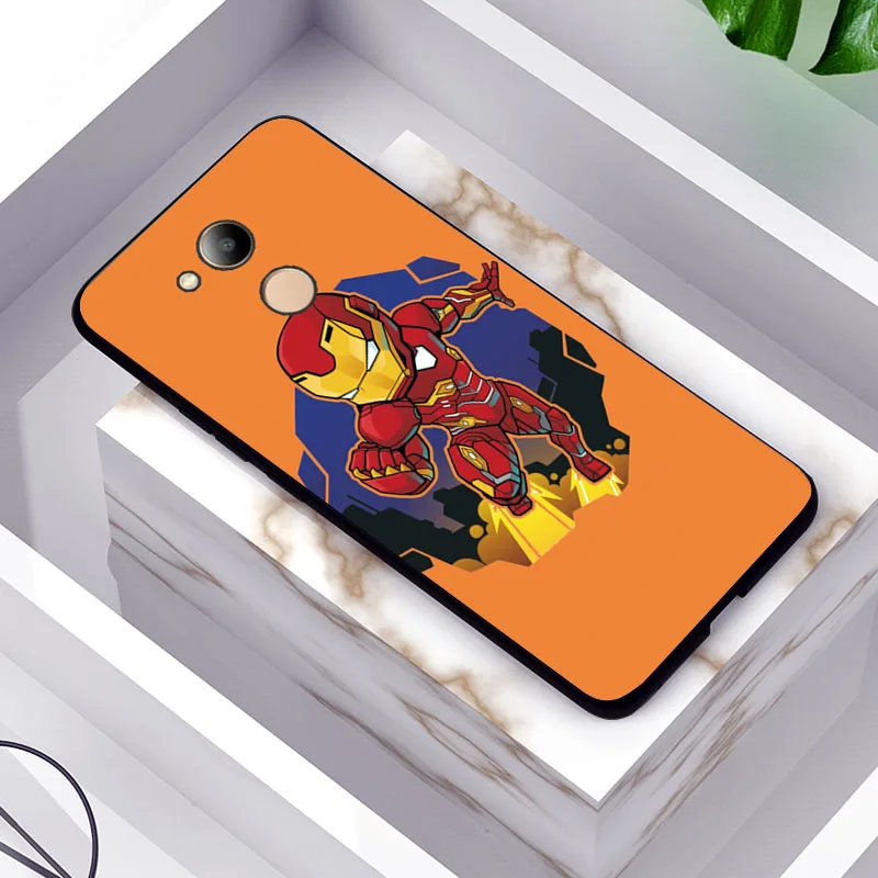TPUBLK587 Тор, Мстители для huawei Honor 6C Pro Чехол Honor 5A Ru 6X 6A Honor 7A Pro 7C Чехол черный ТПУ для huawei Honor 9 8 Lite 6C - Цвет: TPUBLK587