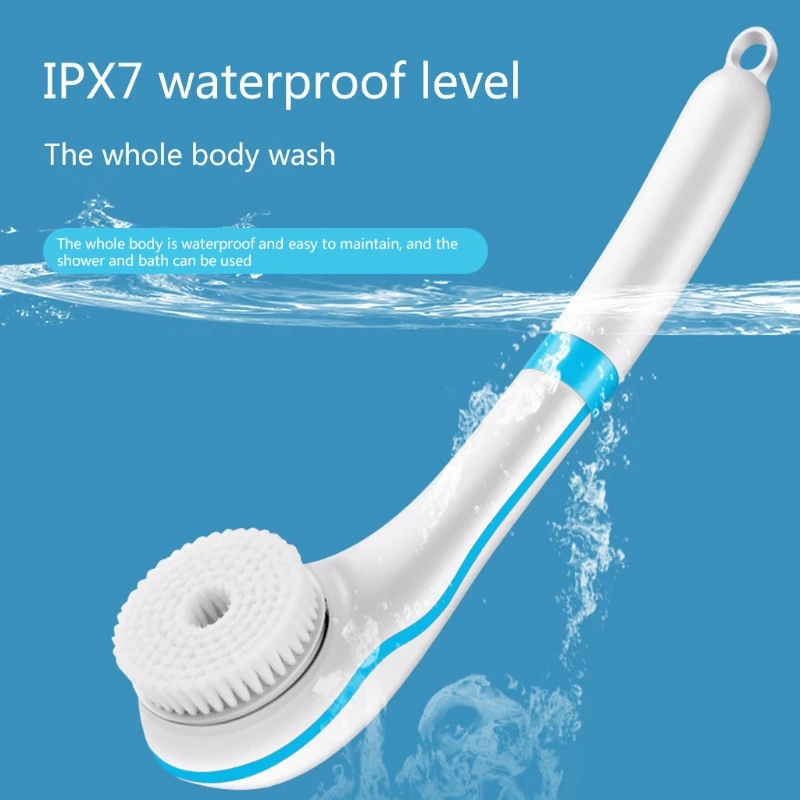 

Multifunction Electric Bath Brush Set Body Shower Machine Spinning Spa Massager Cleaning Scrubber Soft Bristle Brushes