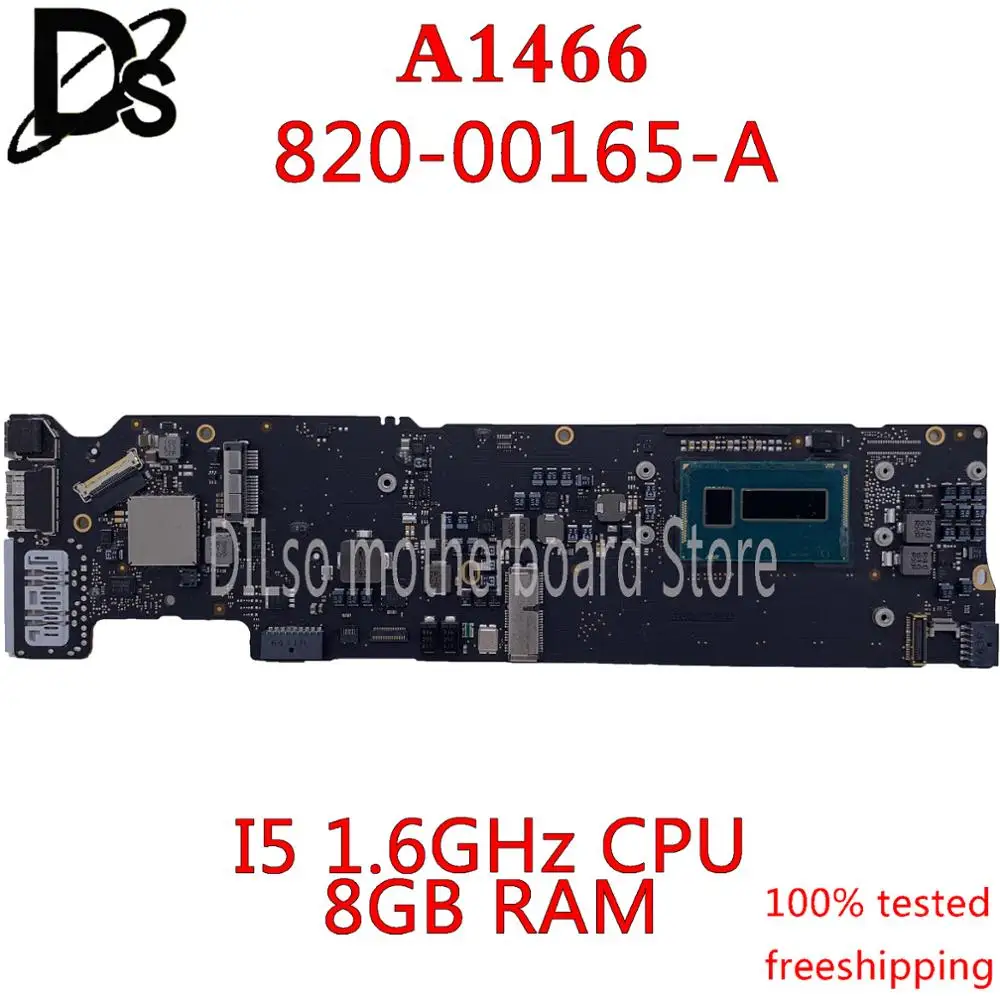 KEFU A1466 motheboard для MacBook Air 13 &quot1466 i5 1 6 Ghz 8G RAM 820 00165 A материнская плата оригинальный