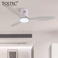 52 inch fashion plastic blade led 15w ceiling fan light decoration bedroom ceiling fan with remote control ventilador de techo