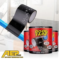 10cm1 52m super strong fiber black waterproof tape stop leaks seal repair tape performance self fix tape adhesive filament tape