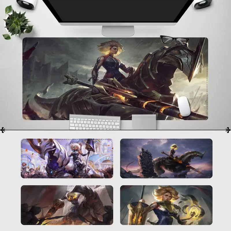 Игровой коврик для мыши девушек из Лиги Легенд Настольный ноутбука ПК большой