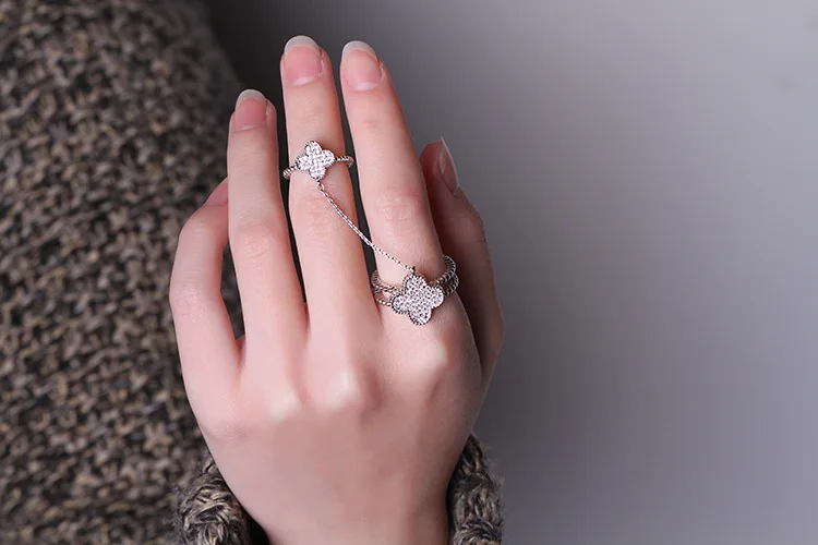 Корейские креативные открывающиеся регулируемые фаланговые кольца микро