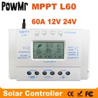 Контроллер Солнечного Заряда MPPT, 60 А, с ЖК-дисплеем, 12 В, 24 В, автоматический, с USB 5 В, 1500 мА, высокоэффективная система отслеживания солнечной батареи