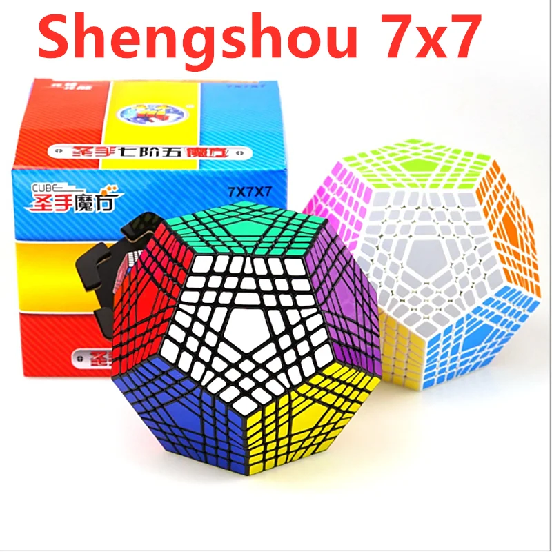 Shengshou 7x7x7 cube 7x7x7 Megaminxed Cube 7x7 куб додекаэдра shengshou Megaminxed 7x7, Магический кубик, 12-сторонние Кубик Рубика