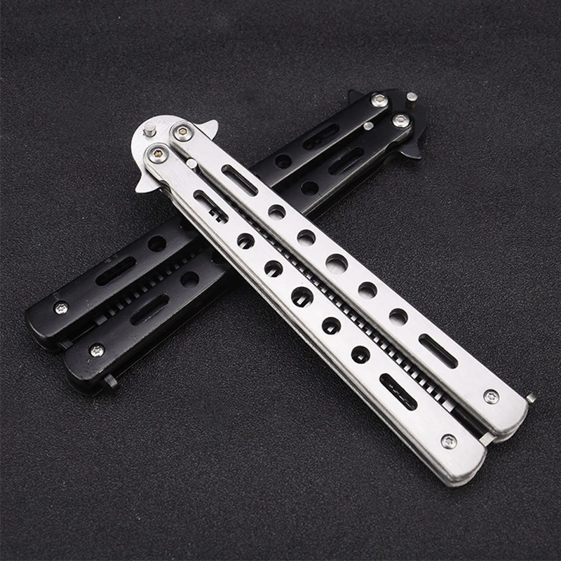 Тренировочный складной нож расческа из нержавеющей стали для тренировок на