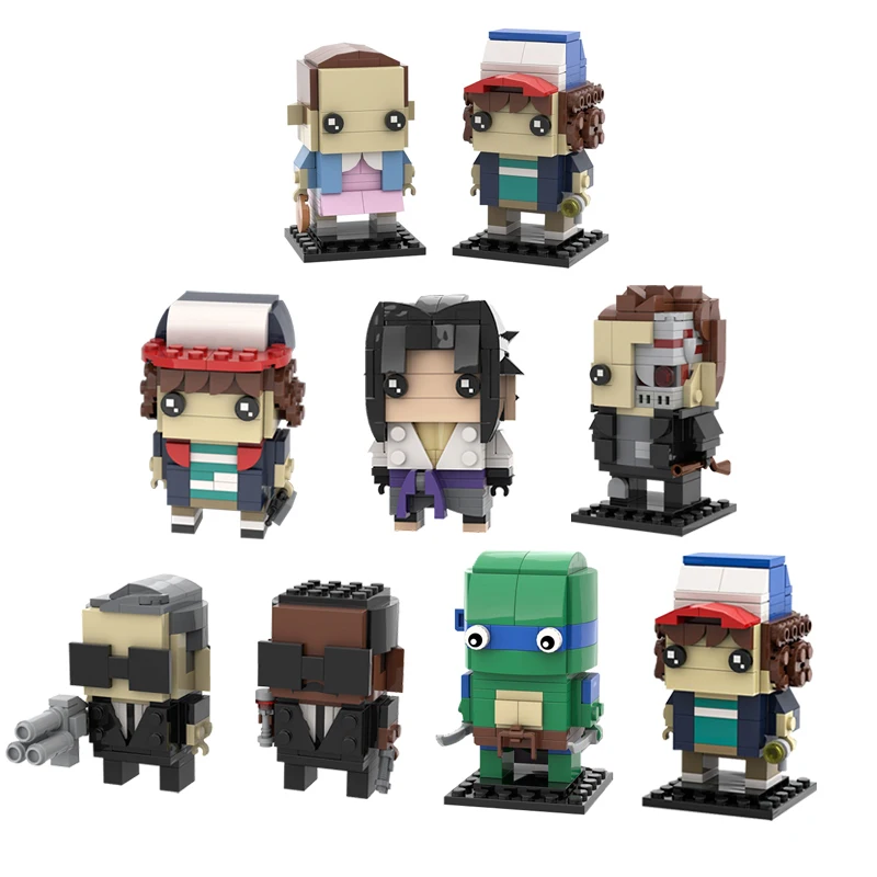 Personaggi dei cartoni animati MOC personaggi stranger-Things Bricks sheadzss Mini Building Blocks Collection mattoni assemblare regali giocattolo per bambini