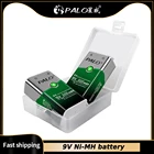 Никель-металлогидридная перезаряжаемая батарея 9 в 300 мА  ч, 9 В 6f22, для мультиметра, микрофона, игрушек, пульта дистанционного управления, KTV