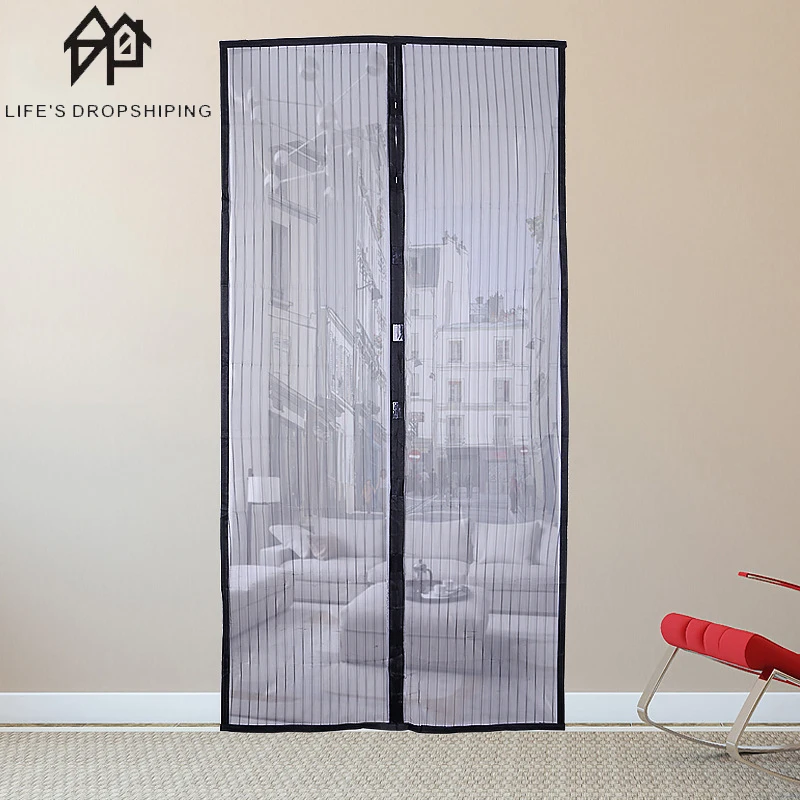 

7size Summer Anti Mosquito curtains Bug Curtains Net Door Screen Kitchen Curtains ployester fiber Curtains Mesh Screen Magnets