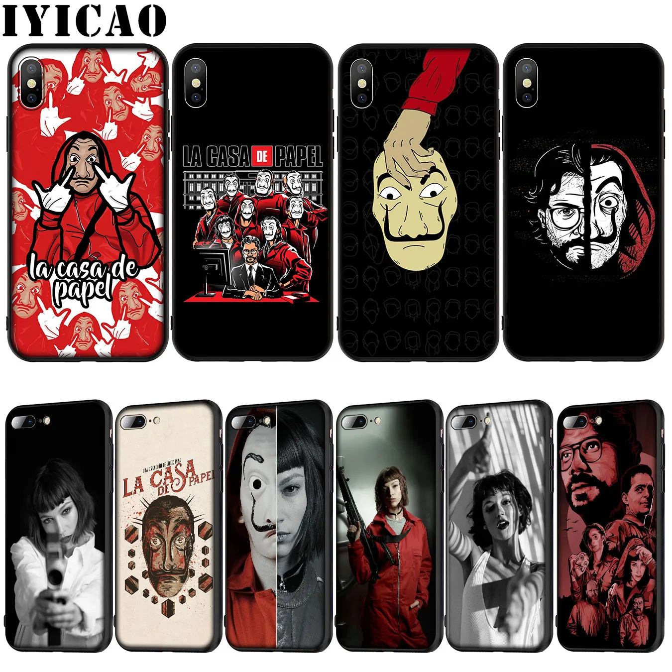 Испания ТВ La Casa de papel Мягкий силиконовый чехол для iPhone 12 мини XR X XS 11 Pro Max 10 6 6S 7 8 plus 5S
