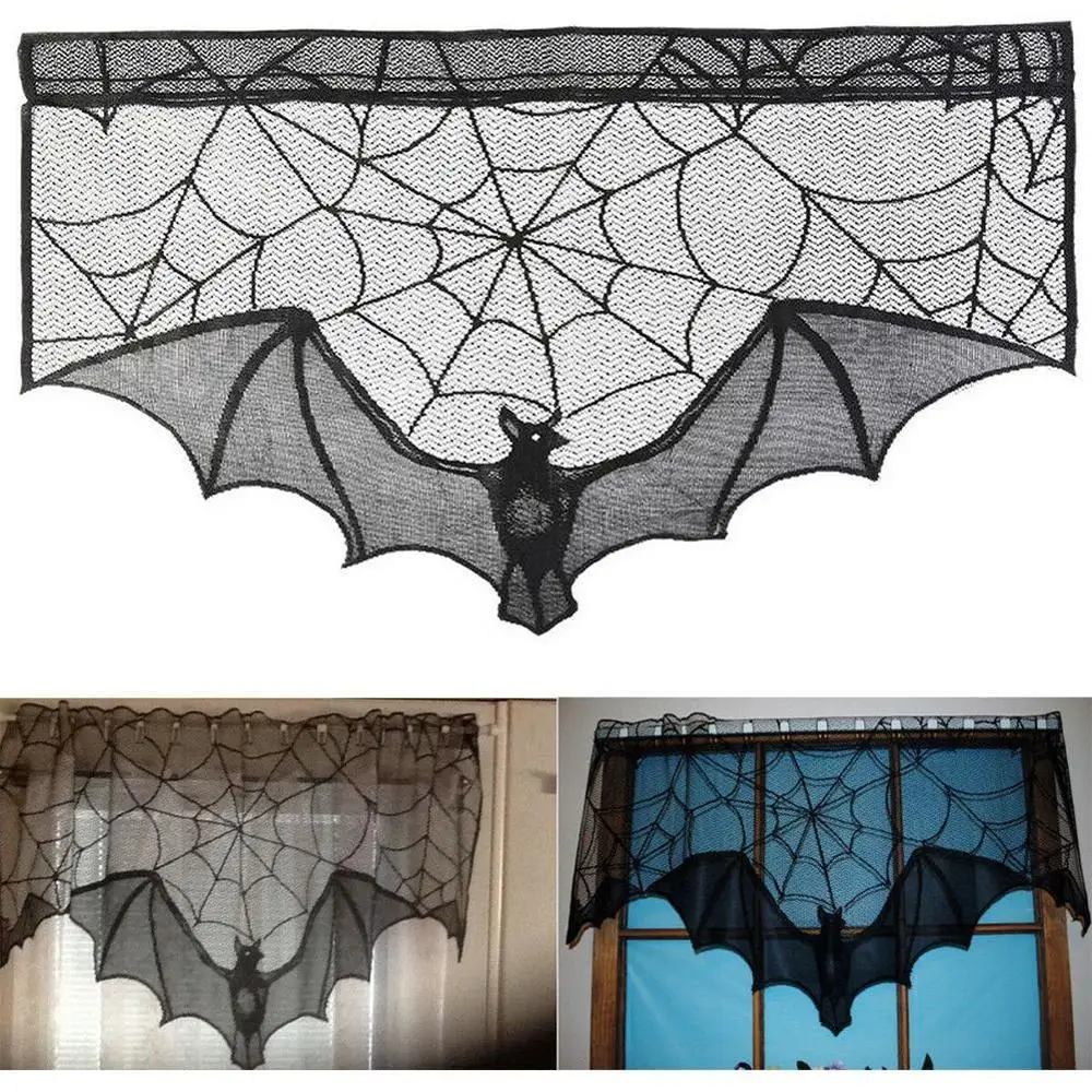 3 стиля черная паутина на камин мантия шарф скатерть вечерние Декор стол