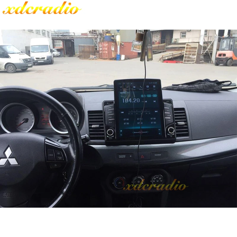 Автомагнитола Xdcradio 10 4 дюймов вертикальный экран в стиле Tesla Android 9 0 для MITSUBISHI LANCER