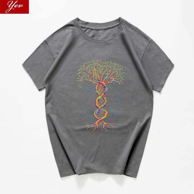 Geek Gene tree, новинка, саркастическая забавная футболка для мужчин, научная химия, биология, география, уличная футболка классная футболка, homme
