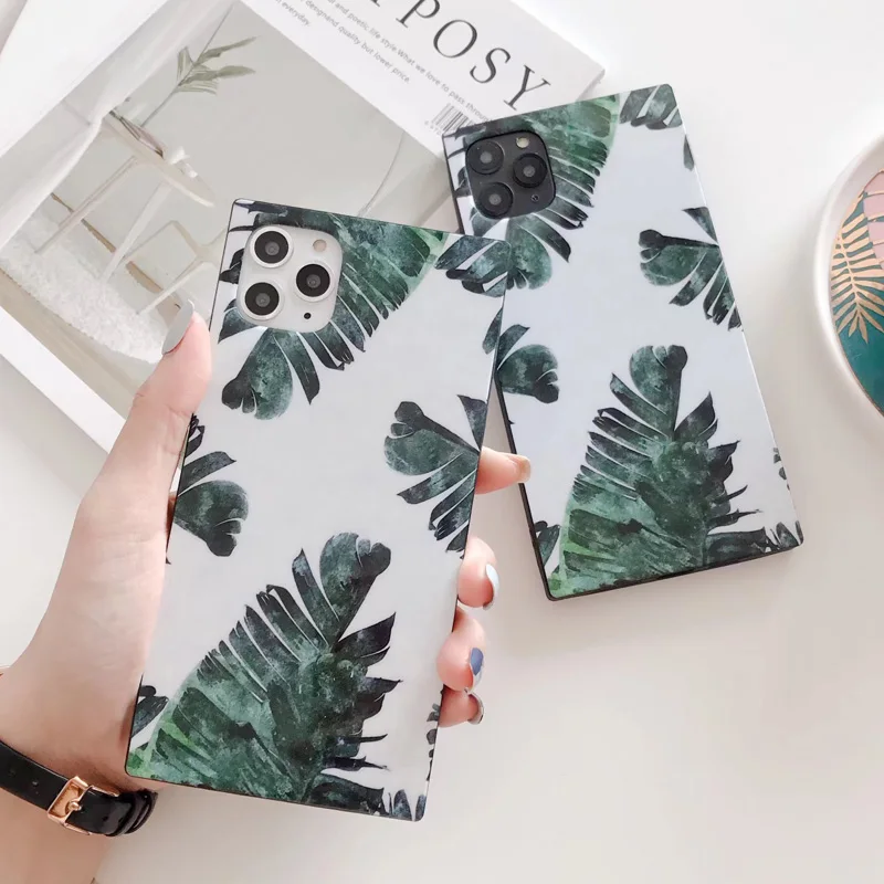 Чехол для iPhone 7 Мягкий силиконовый чехол 11 Pro SE 2020 XS Max Xr X 8 6s Plus с квадратными