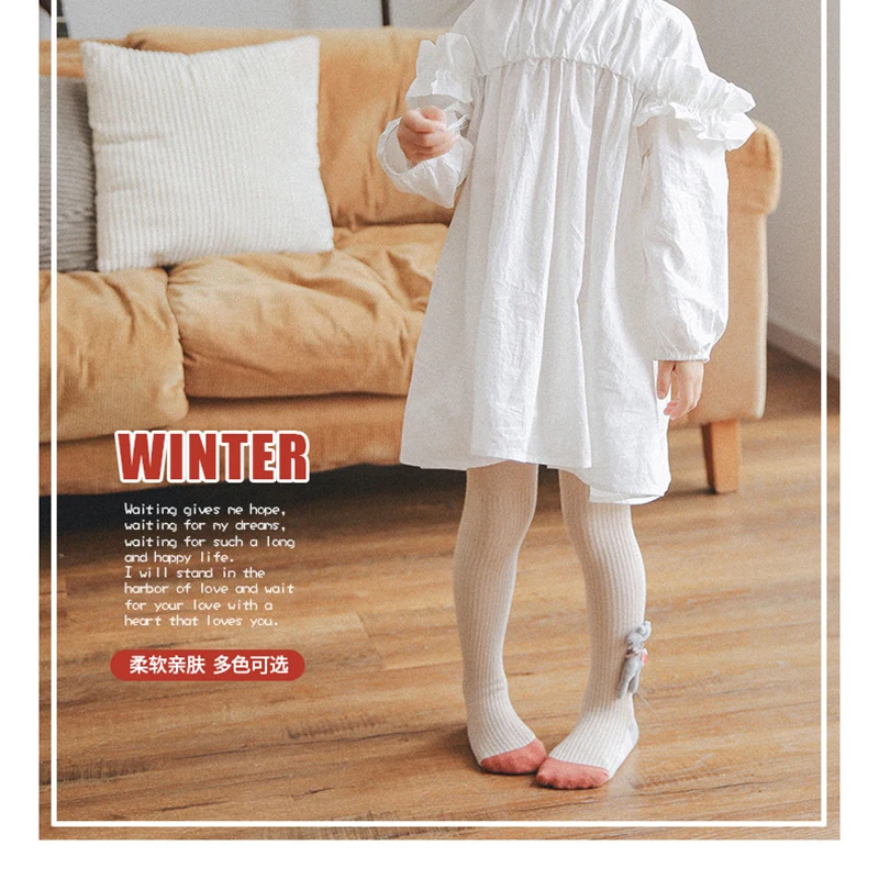 Детские колготки для девочек с мультяшным оленем детские мультяшными животными