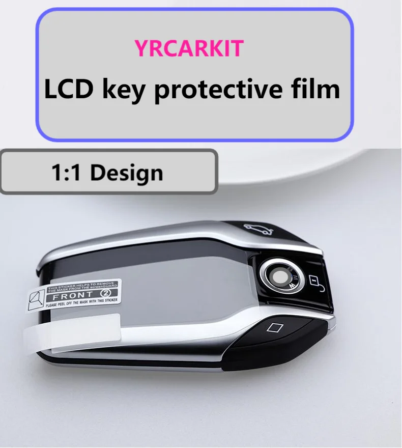 

YRCARKIT Modification Universal Car LCD smart key filmScreen protector TPU For CF400 CF500 Modification Before After