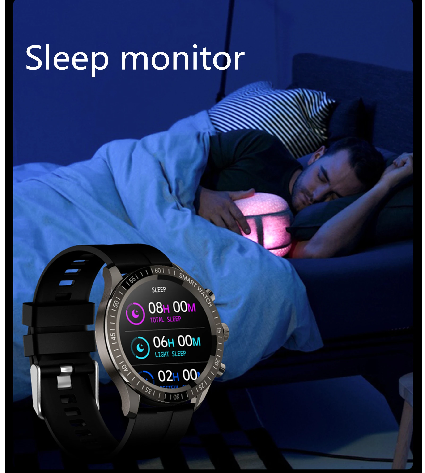 Смарт-часы QY05 мужские с поддержкой 3D динамического пользовательского интерфейса