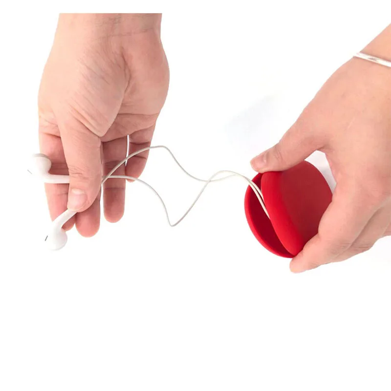 Креативный новый портативный анти-осенний мини-мешок для наушников силиконовый