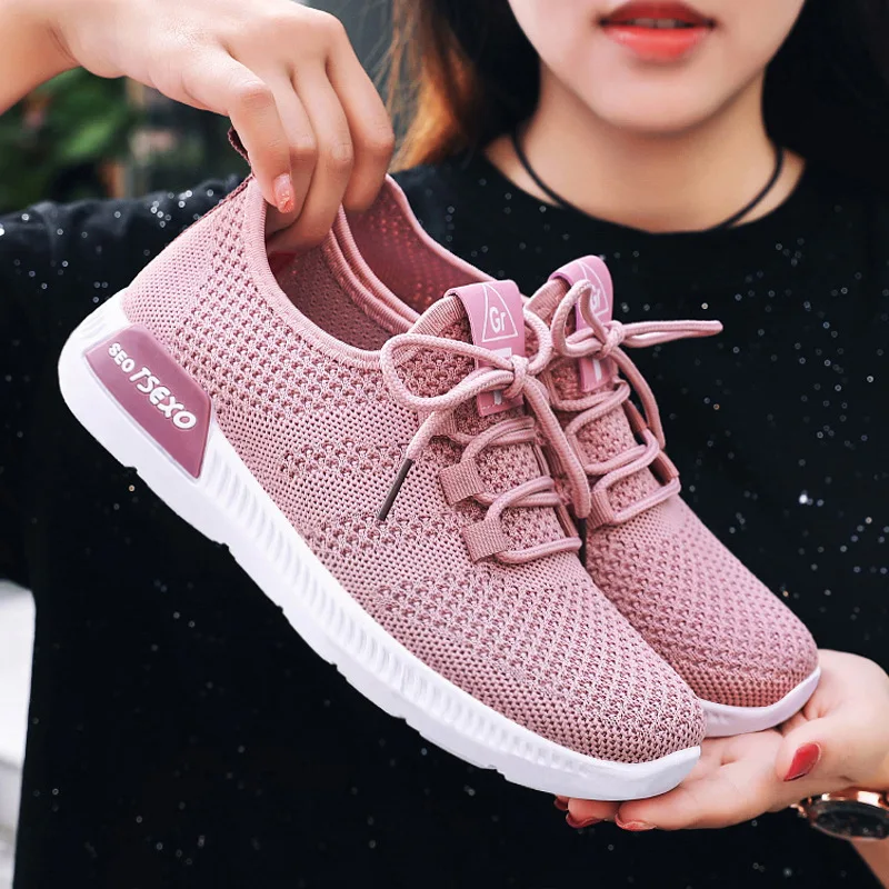 

New Women Vulcanized Shoes High Quality Women Sneakers Slip On Flats Shoes Woman Loafers Plus Size Walking Flat zapatillas mujer