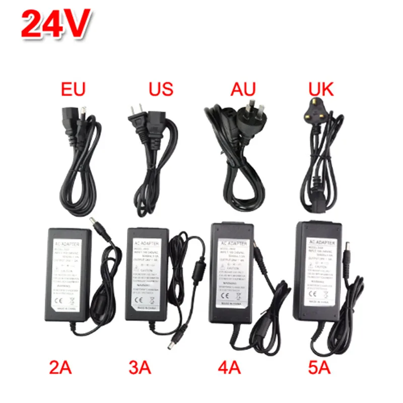 Светодиодный адаптер Питание DC5V / DC12V DC24V 1A 2A 3A 5A 7A 8A 10A для светодиодный полосы