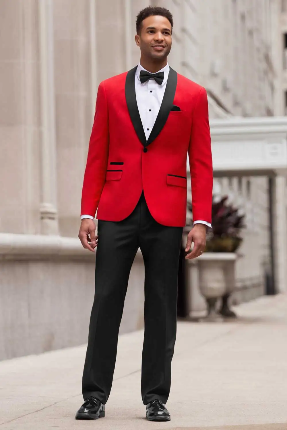 

Red Slim Fit Tuxedo Men Suit Tailor Custom Made 2021 Groom Wear Wedding
