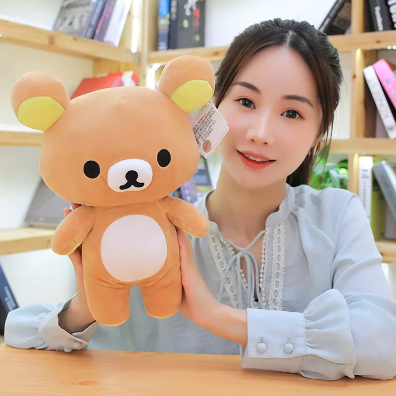 Kawaii Rilakkuma плюшевая кукла парная подвеска мультфильм милый Тедди коричневый