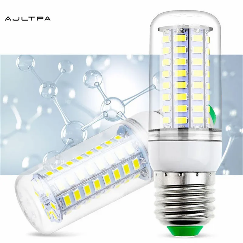 

100 шт. светодиодный кукурузная лампа светильник E27 E14 B22 G9 GU10 База 220V SMD 5730 24 36 48 56 69 72 светодиодный s лампа для дома энергосберегающий светильни...