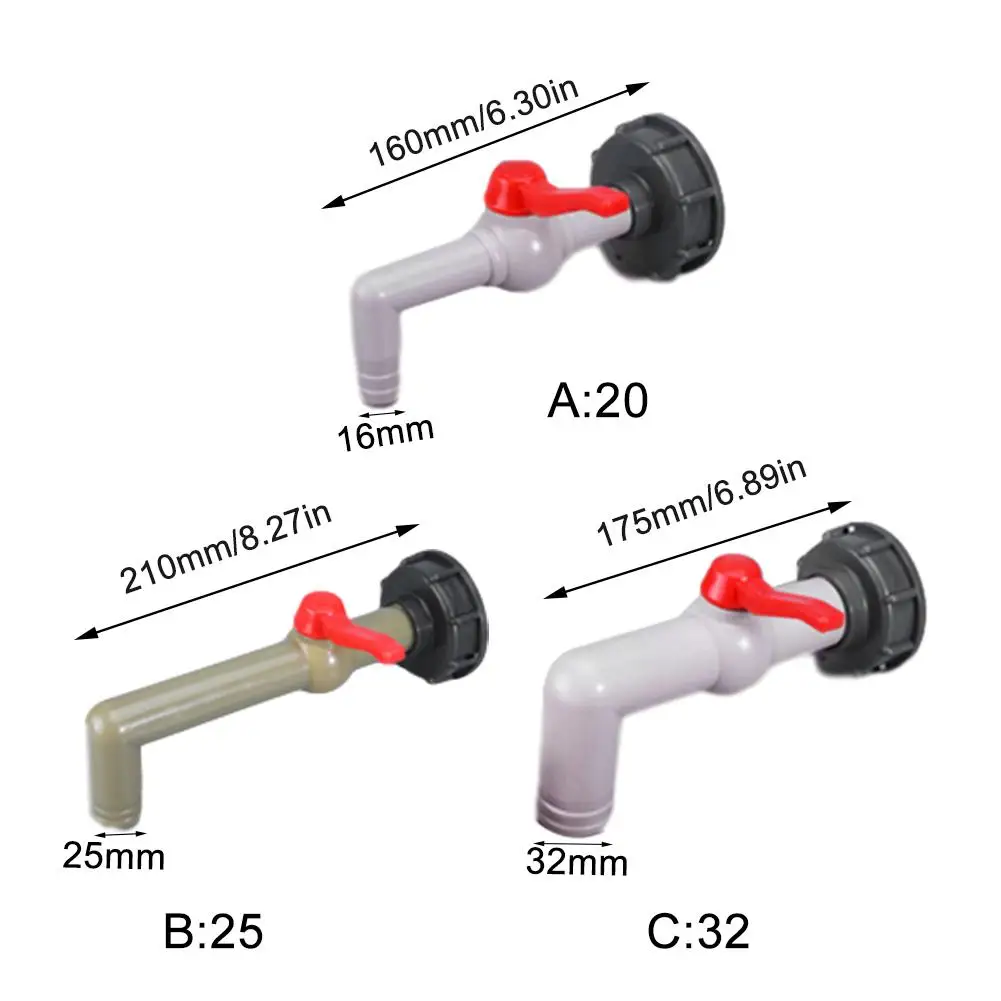 

New Plastic IBC Tank Adapter S60X6 Garden Hose Faucet Connector Water Tank Hose Replacement Connector Fitting