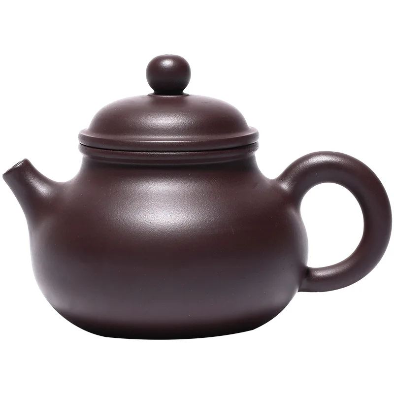 

Yixing purple clay teapot hand mixed batch raw ore