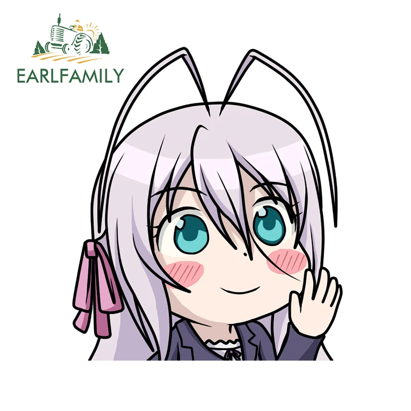 

EARLFAMILY 13cm x 11.4cm for High School DxD Anime Peeker Car Stickers Waterproof Vinyl Car Wrap Decals Windows Bumper Decor
