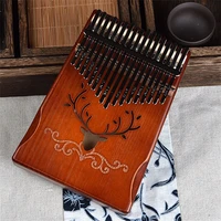 kalimba thumb piano 17 keywonderful finger piano kit for kids adults solid wood with tune hammer study instruction musical gift