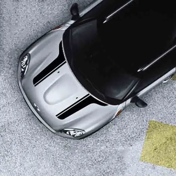 Color 2 Капот полосы наклейки для автомобиля-Стайлинг для MINI Cooper S земляк Clubman Paceman R56 R60 R61 F54 F55 F56 аксессуары - Название цвета: Color 2