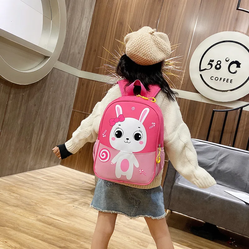 Мультипликационная школьная сумка для девочек и дошкольников корейский