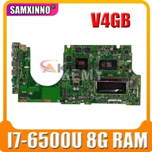 Akemy For Asus UX510UWK UX510UW UX510U U5000U UX510UXK laptop motherboard UX510UW mainboard i7-6500U GTX960M/4GB DDR4-8GB-RAM