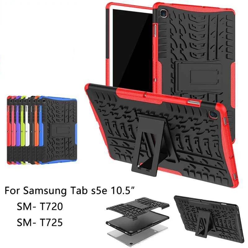 

Чехол для Samsung GALAXY Tab S5e T720 10,5 дюйма SM- T720 T725, армированный чехол для планшета из ТПУ + ПК, противоударный чехол-подставка