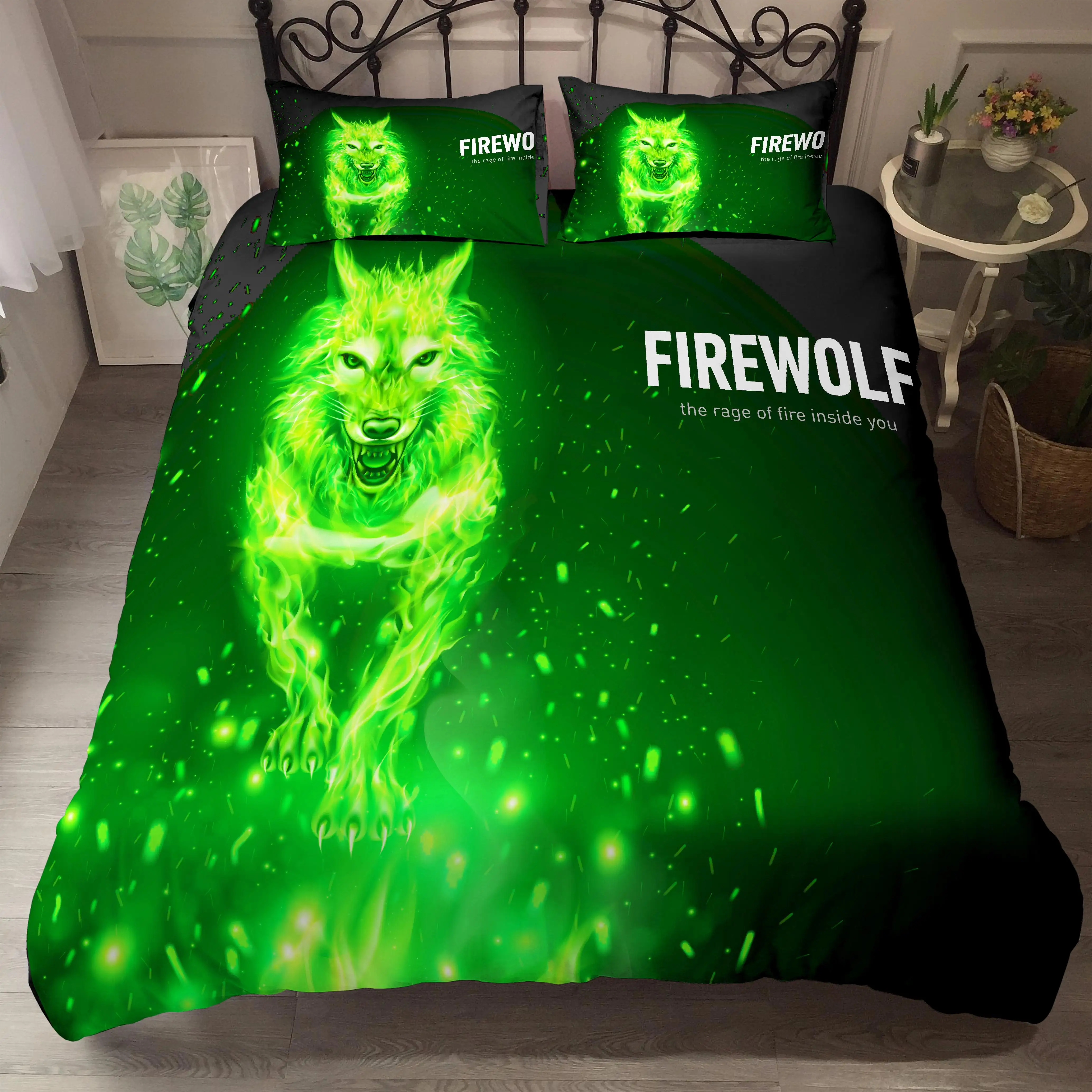 

Luxury Home Textile 3D Wolf Animal Comfortable Duvet Cover Pillowcase Bedding Set Queen And King EU/US/AU Size