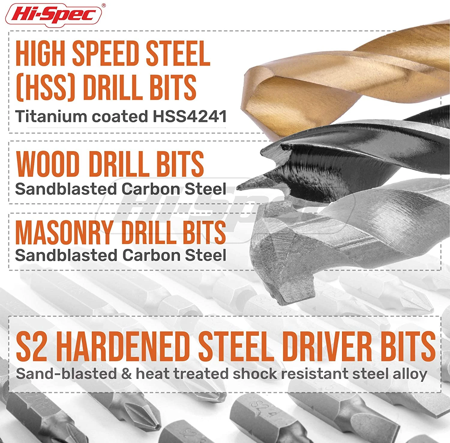 

Multi Metal Drill Kits Screwdriver Bit Set Woodworking Bits Hss Drill Bit Set For Wood Steel Plastic Impact Driver