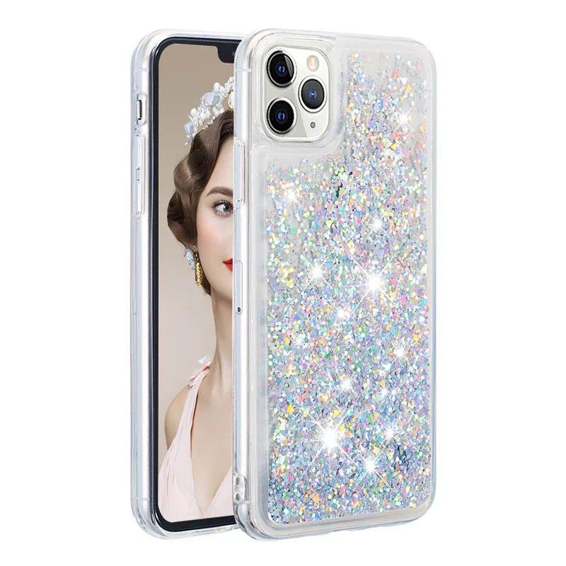 ТПУ динамический жидкостный Мягкий силиконовый чехол для iPhone 11Pro max Xr XS 6 Чехол для samsung S8 S9PLUS S7Edge Note 10 PRO 8