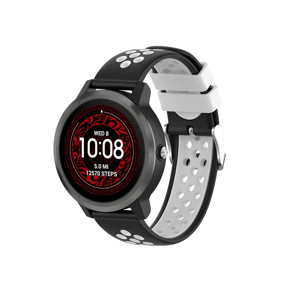 Силиконовый ремешок 20 мм для Garmin VIVOMOVE 3/HR Sport для samsung Galaxy Watch 42 мм R815 для Timex Weekender/Expedition