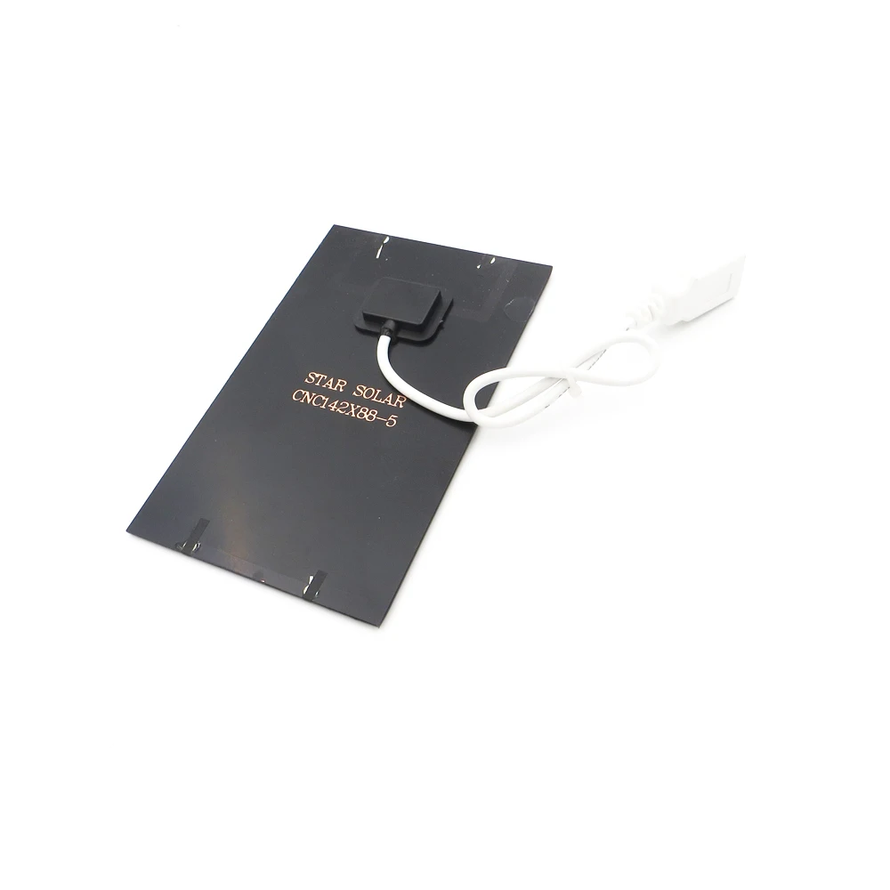 Солнечные батареи 5 в 2 Вт с зарядным устройством USB для литий ионных