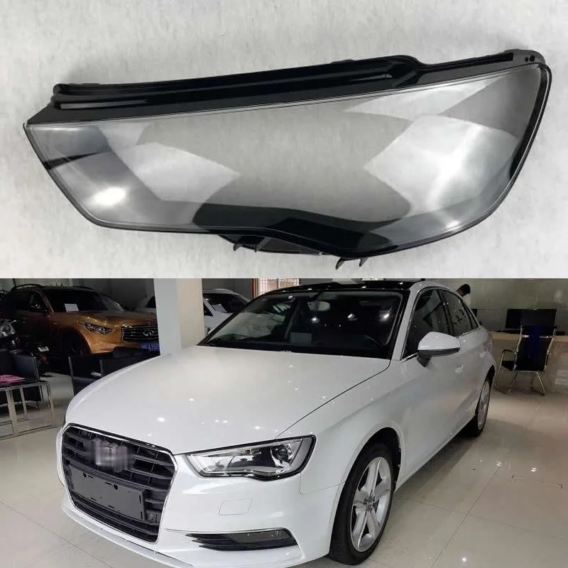 for Audi A3 headlight lampshade 2012 2013 2014 2015 2016 Audi A3 clear glass headlight shell big lampshade auto parts