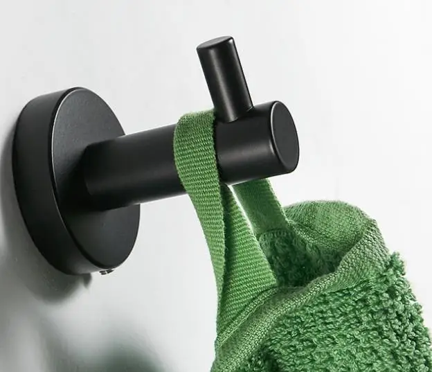 Золотой черный держатель для полотенец из трех частей кольцо нержавеющей стали