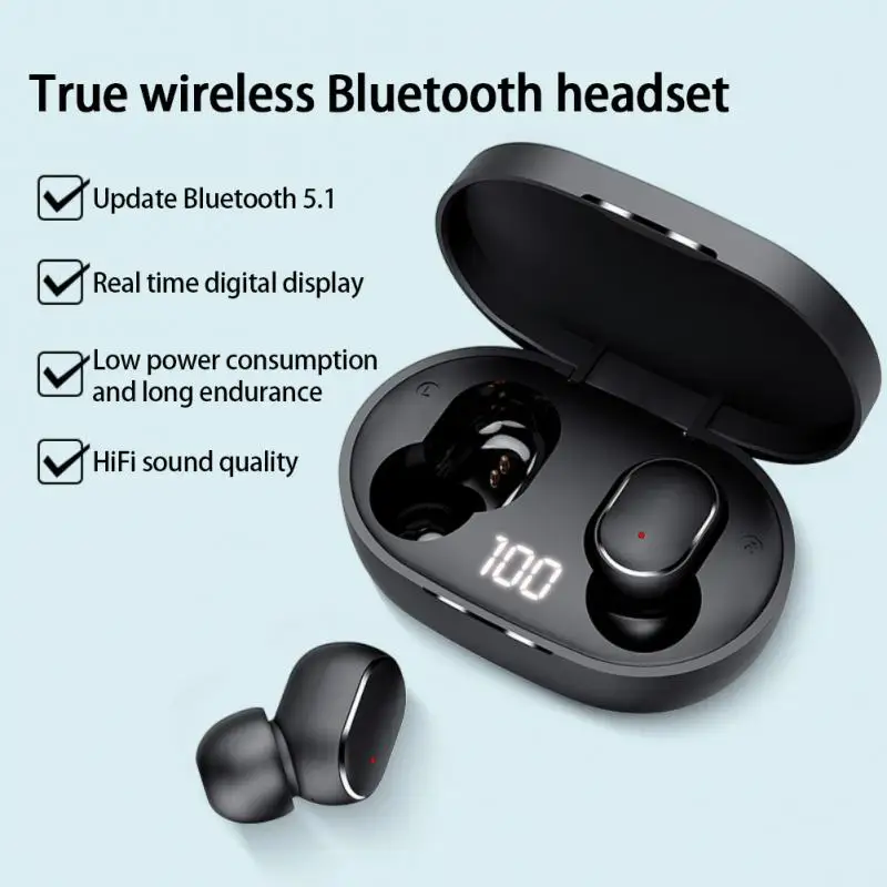 

2021 New TWS BT5.0 Earphones Charging Box Wireless Headphone 9D Stereo Sports Waterproof Earbuds Headsets With Microphone