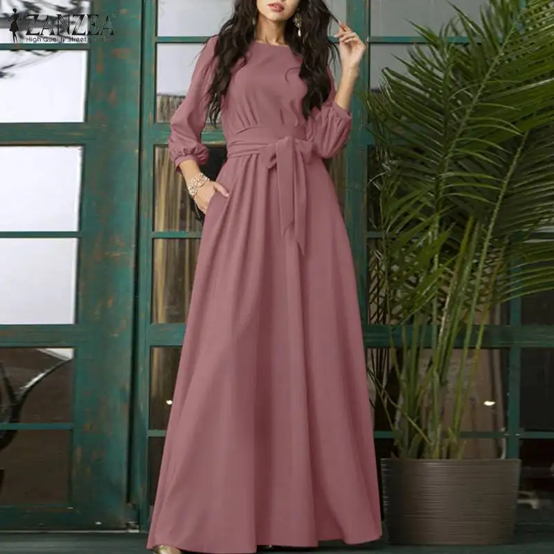 Женское длинное вечервечерние платье винтажное однотонное Макси-платье с