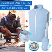 new usb fan cooling hiking vest fishing cycling vest air conditioning work outdoors quick cooling vest summer cooling menwomen
