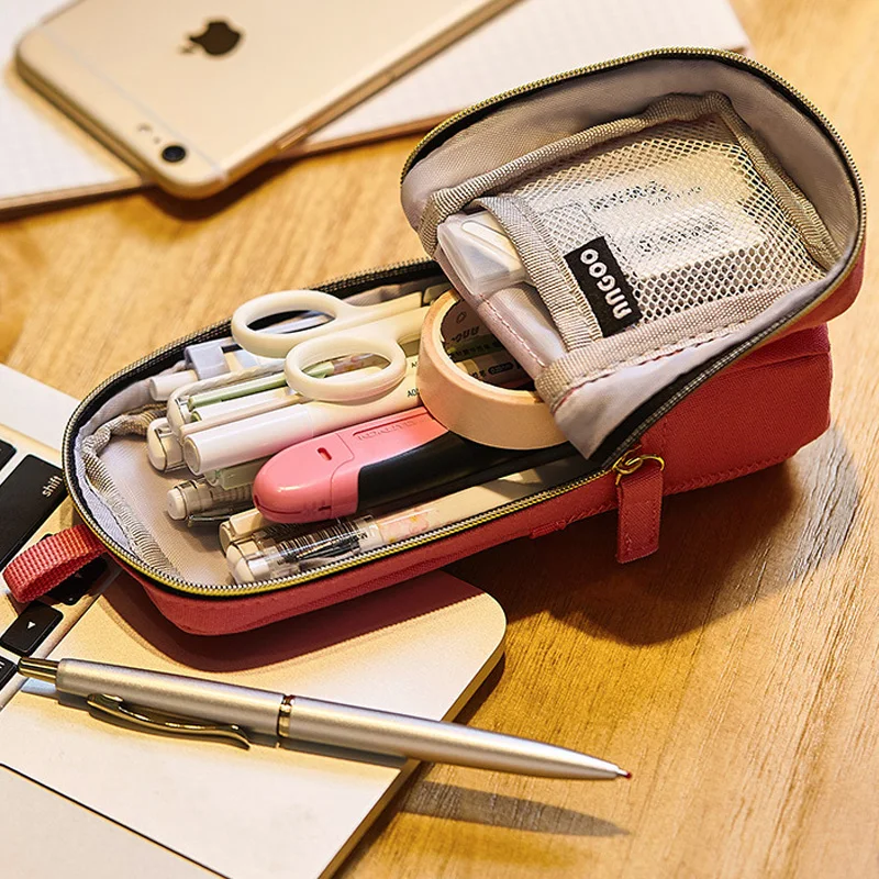 Большой тканевый чехол для карандашей в стиле ретро школьная сумка школьный