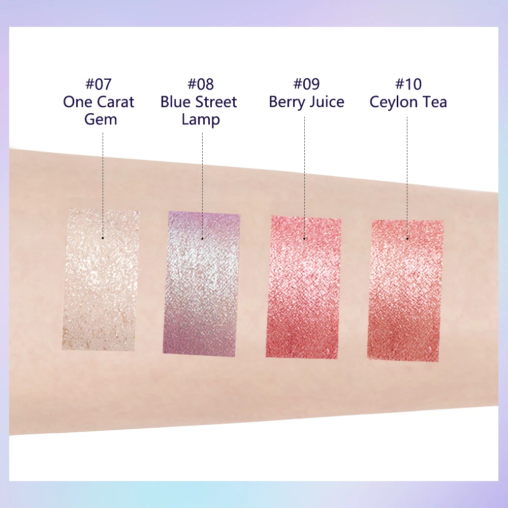 Жидкие тени для век ZEESEA водостойкие косметические мерцающие |