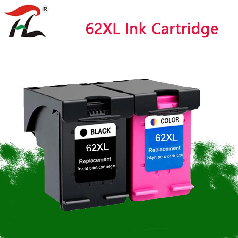 2PK совместимый с картриджем 62XL для hp62 62 5640 5660 7640 5540 5544 5545 5546 5548 Officejet 5740 5741 5742 5743