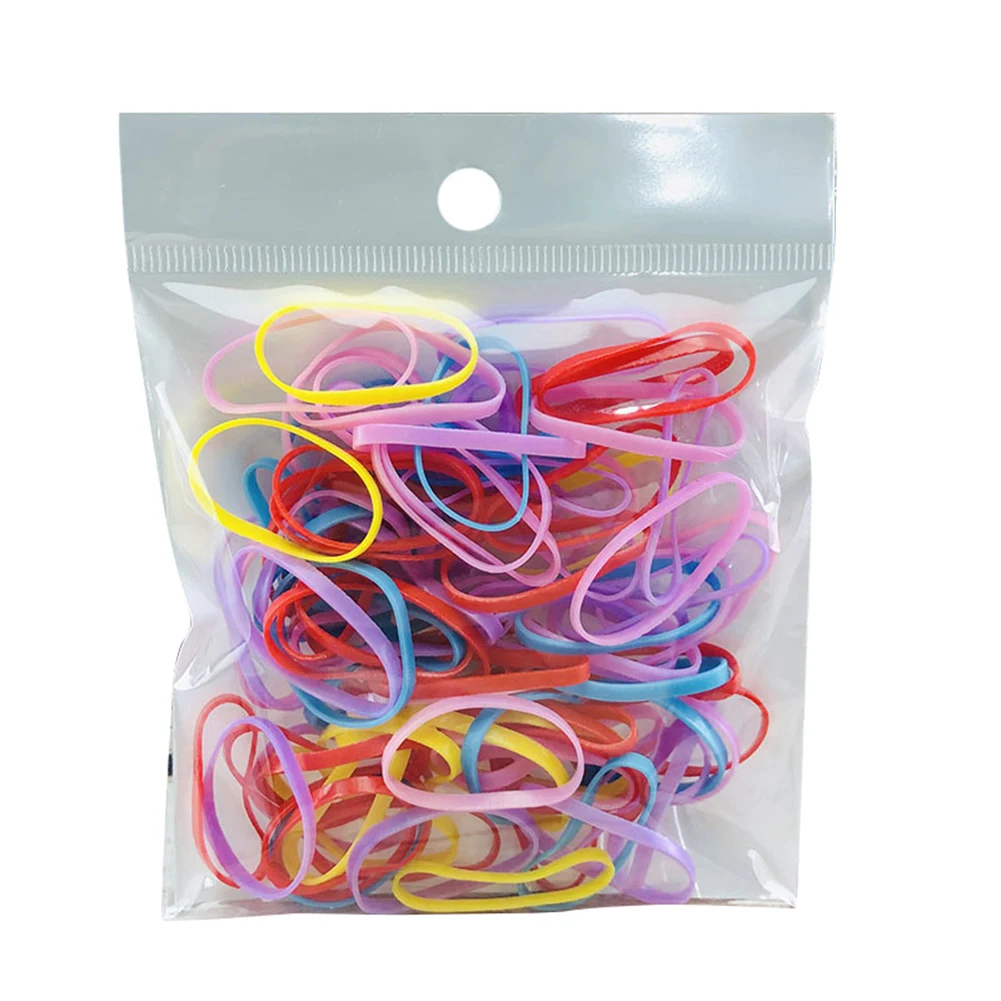 Практичное цветное кольцо для волос Одноразовые эластичные резинки держатель