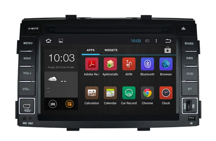 RK3188 4 ядра 1024*600 Android 5.1.1 автомобильный DVD gps для Kia Sorento 2009 2010 2011 2012 автомобильная